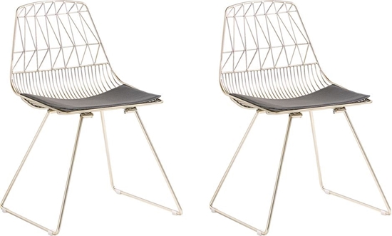 Изображение Beliani Zestaw 2 krzese zoty HARLAN