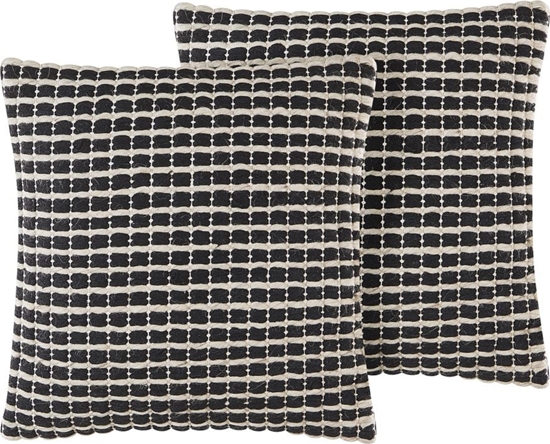 Picture of Beliani Zestaw 2 poduszek dekoracyjnych 45 x 45 cm czarno-biay YONCALI