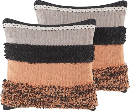 Attēls no Beliani Zestaw 2 poduszek dekoracyjnych 45 x 45 cm wielokolorowy MIHALGAZI