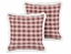 Picture of Beliani Zestaw 2 poduszek dekoracyjnych BROOKIES 45 x 45 cm Bordowy Wzór witeczny