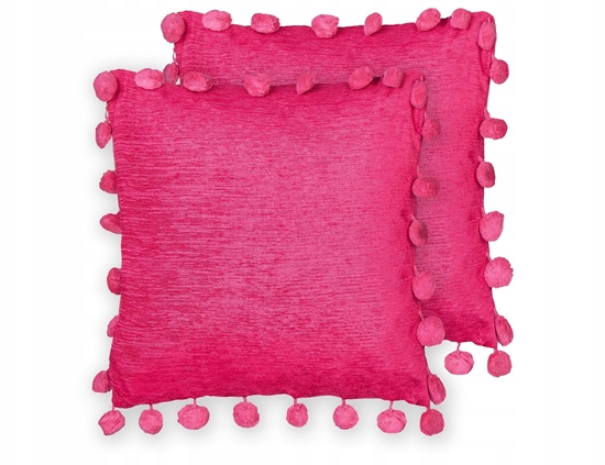 Picture of Beliani Zestaw 2 poduszek dekoracyjnych JASMINE 45 x 45 cm Fuksja Jednolity