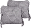 Attēls no Beliani Zestaw 2 poduszek dekoracyjnych makrama 45 x 45 cm szary BESHAM
