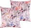 Изображение Beliani Zestaw 2 poduszek Welur Pastelowy ró ANEMONES
