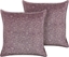 Picture of Beliani Zestaw 2 welurowych poduszek dekoracyjnych rolinny motyw 45 x 45 cm róowy KALMIA
