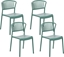Picture of Beliani Zestaw 4 krzese do jadalni zielony GELA