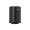 Picture of BRABANTIA atkritumu tvertne ar pedāli NewIcon, 5 l, Matt Black