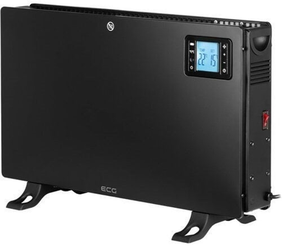 Изображение Camry Fan Heater with Remote Control | CR 7739 | Convection Heater | 2000 W | Number of power levels 3 (750W/1250W/2000W) | Juodas