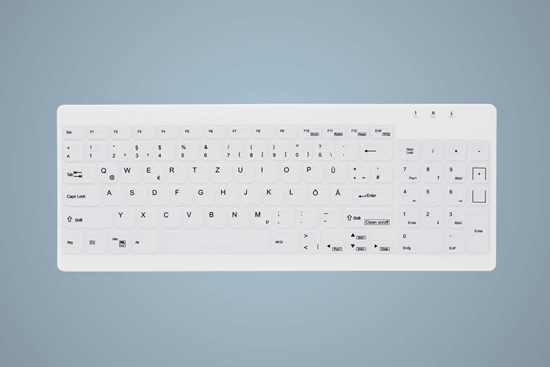 Picture of Cherry AKTIVE KEY Hygiene Compact Ultraflat Keyboard with Nu
