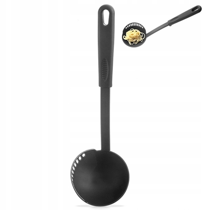 Picture of Chochla z Cedzakiem ORION BLACKLINE 150 ml 30,5 cm Stalowa do Zupy i Sosów