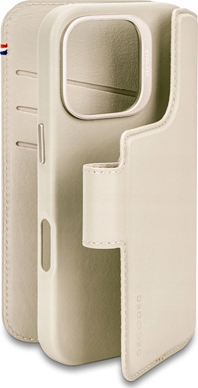 Picture of Decoded Decoded Leather Detachable Wallet - skórzana obudowa ochronna do iPhone 16 Pro kompatybilna z MagSafe (clay)