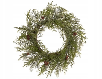 Picture of Dekoracja witeczna Beliani Dekoracyjny wieniec witeczny  70 cm zielony PANRUN
