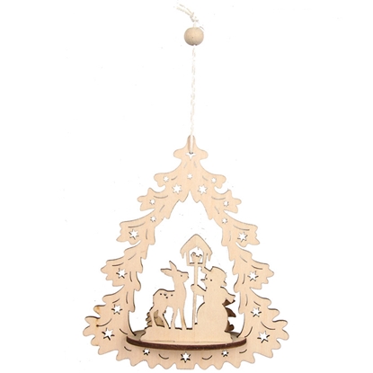 Picture of Dekors koka lāzerizgriezums h12cm, 6veidi