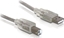 Picture of Delock Cable USB 2.0 Type-A male > USB 2.0 Type-B male 0.5 m transparent