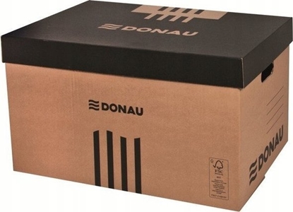 Picture of Donau PUDO ARCHIWIZACYJNE ZBIORCZE KLAPA ZDEJMOWANA KARTONOWE FSC DONAU, BRZOWY