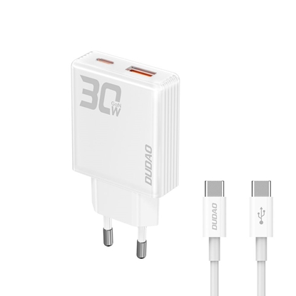 Attēls no Dudao z kablem USB-C White