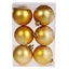Attēls no Eglīšu bumbas d6cm 6gab zelta