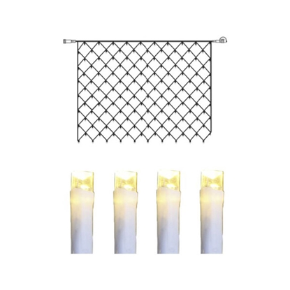 Picture of Elekt.tīkls 100LED SystemDecor 2x1.5m silti balts (balts vad