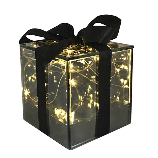 Picture of Elektrisks dekors Dāvana ar LED virteni h10cm