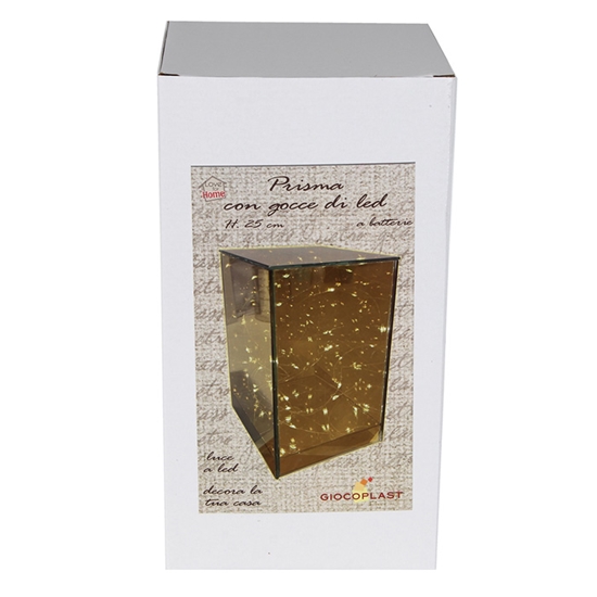 Picture of Elektrisks dekors Prizma ar LED virteni 26x13x13cm