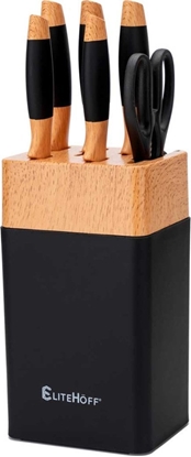 Attēls no Elitehoff ZESTAW NOY KUCHENNYCH W STOJAKU Z OSTRZAK E-6266