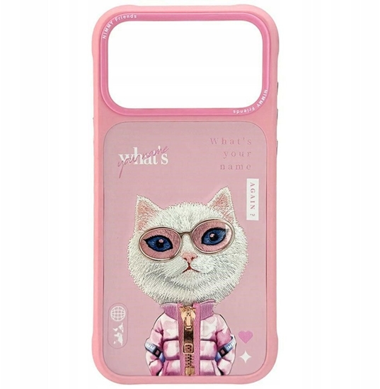 Picture of Etui Nimmy Cool&Cute 2.0 Cat do iPhone    17 Pro Max rozowy