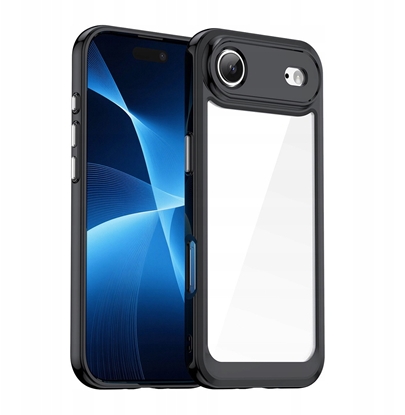 Attēls no Etui Outer Space na iPhone 17 Air - czarne przezroczyste