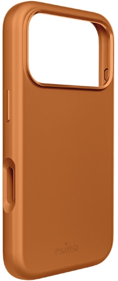 Изображение Etui silikonowe Pure Icon Mag Pro Liquid Silicone na iPhone 17 Pro Max kompatybilne z MagSafe, z ochron aparatu i aluminiowymi przyciskami - pomaraczowe