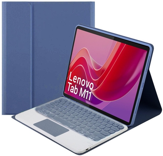 Picture of Etui z klawiatur Bluetooth touchpad do Lenovo Tab M11 (Fioletowe)
