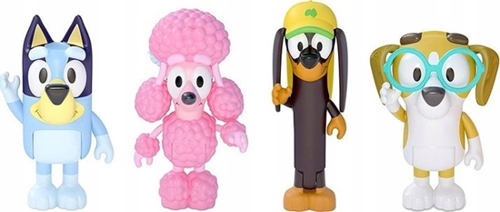 Изображение Figurka Tm Toys Bluey Blue - Przyjaciele Pieski Zestaw figurek 4-pack BLU13014