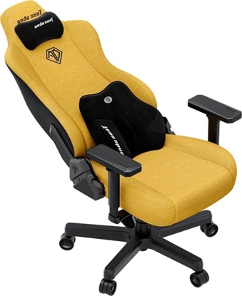 Attēls no Fotel gamingowy materiaowy Anda Seat Kaiser 3E XL Bright Yellow Fabric