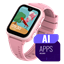 Attēls no Garett Kids Vibe AI 4G Smartwatch Pink