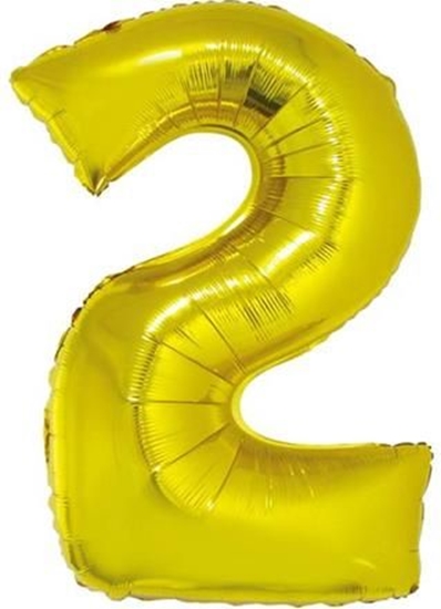 Picture of GoDan Balon foliowy cyfra "2" zota, 85cm