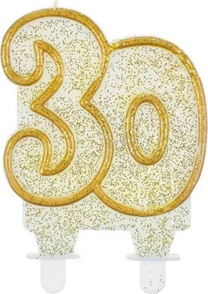 Attēls no GoDan wieczka na 30-tke z brokatem i zot obwódk - 1 szt. uniwersalny