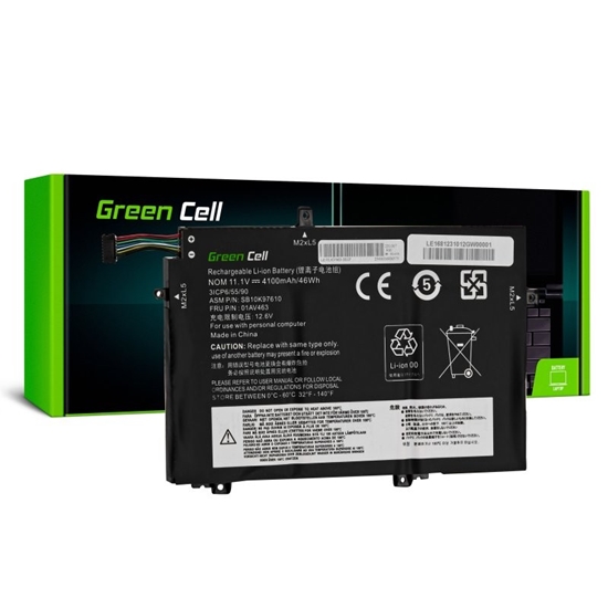 Изображение Green Cell Battery L17L3P52 11 1V 4100mAh for Lenovo ThinkPad L480 L580 L14
