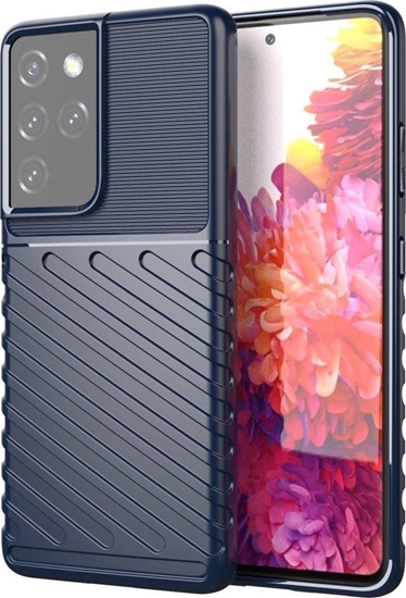 Picture of Hurtel Thunder Case elastyczne pancerne etui pokrowiec Samsung Galaxy S22 Ultra niebieski