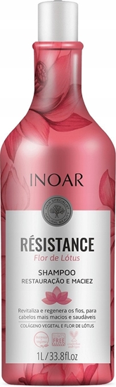 Picture of Inoar Resistance Lotus, wegaski szampon do wosów osabionych, 1000ml