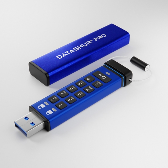 Picture of iStorage datAshur Pro USB3 256GB pami USB USB Typu-A 3.2 Gen 1 (3.1 Gen 1) Niebieski