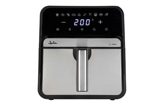 Picture of JATA AIR FRYER 8L 10 PROGRAMS 200�C MAX 2100W BLACK-SILVER JEFR1242