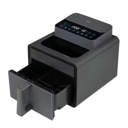 Attēls no JATA AIR FRYER TRANSPARENT WINDOWS 7L TIMER 6 PROGRAMS 1600W BLACK JEFR1270
