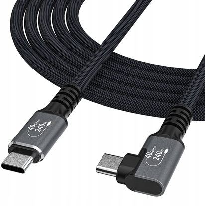 Attēls no Kabel USB Wozinsky USB-C - USB-C 1 m Czarny (5907769376696)