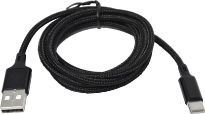 Attēls no Kabel USB Msonic USB-A - USB-C 1 m Czarny (MLU541)