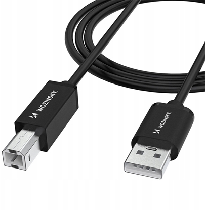 Picture of Kabel USB Wozinsky USB-B - USB-A 2 m Czarny (5907769376634)