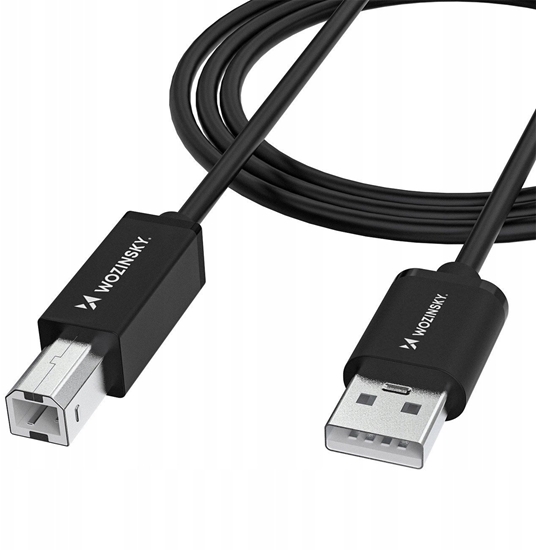 Picture of Kabel USB Wozinsky USB-B - USB-A 1 m Czarny (5907769376627)