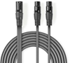 Picture of Kabelis Nedis XLR M - 2x XLR F 1.5m