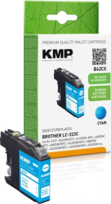 Picture of KMP B62CX ink cartridge cyan compatible with Brother LC-223 C