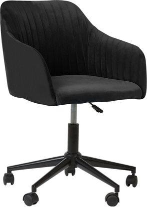 Picture of Krzeso biurowe Shumee Krzeso biurowe regulowane welurowe czarne VENICE