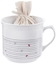 Изображение Kubek ceramiczny z woreczkiem na herbat biay SERCE duy 650 ml ORION 128852