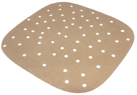 Изображение Kvadratveida papira forminas perforetas 100 gab. Air Fryer 21 7x21 7cm 8006043024449