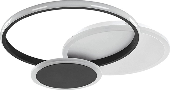 Picture of Lampa sufitowa Beliani Lampa sufitowa LED metalowa czarno-biaa ZAMI