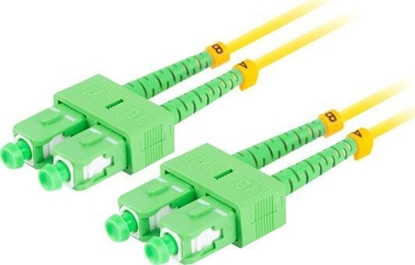 Attēls no Lanberg PATCHCORD WIATOWODOWY SM SC/APC-SC/APC DUPLEX 3.0MM LSZH G657A1 2M ÓTY LANBERG